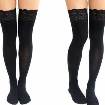 Thick Lace Up Thigh High S..