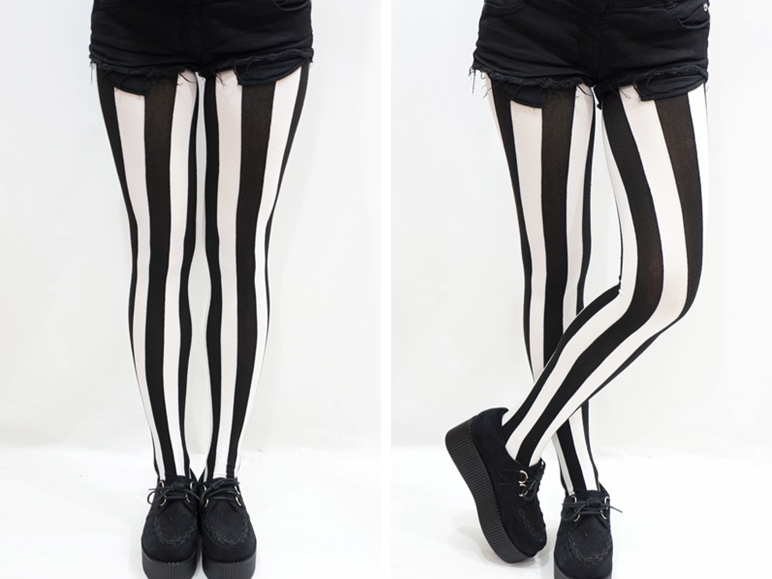 tights with stripes