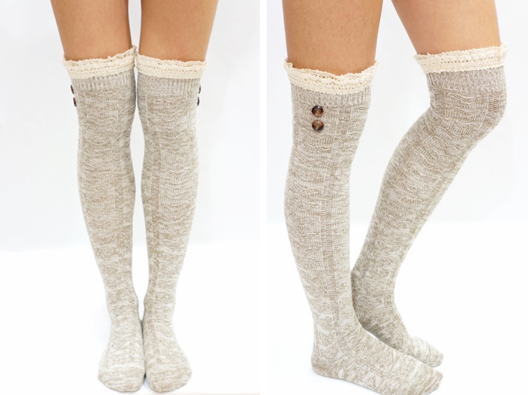 knee length boot socks